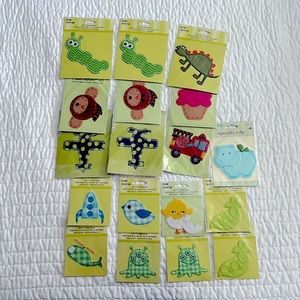 New- IRON ON felt and fabric appliqués  for children baby boy girl